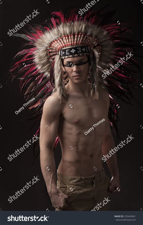 Naked Indian Strong Man Traditional Native Foto Stok Shutterstock