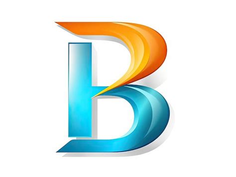 Premium Photo Letter B In Logo Style Badge Simple 2d Design