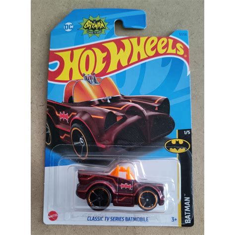 Jual HOT WHEELS CLASSIC TV SERIES BATMOBILE MERAH MAROON DC BATMAN