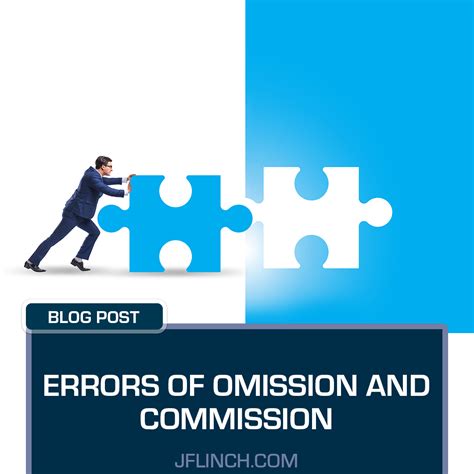 Errors Of Omission And Commission Jflinch