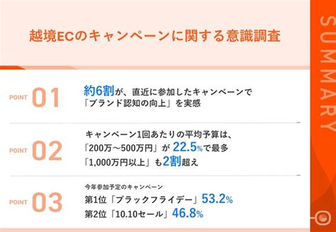 【越境ec売上増加の鍵は、効果的なキャンペーン戦略】約半数が、キャンペーンで「売上増加」を実感 1回あたりの平均予算は ニコニコニュース