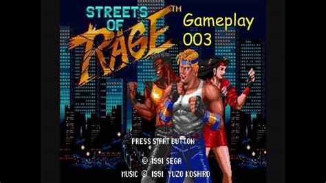 Street Of Rage Megadrive Gameplay 003 YouTube