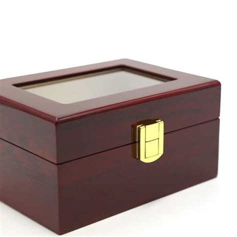 Maple Mahogany 3 Slot Watch Box Westhill Watch Boxes