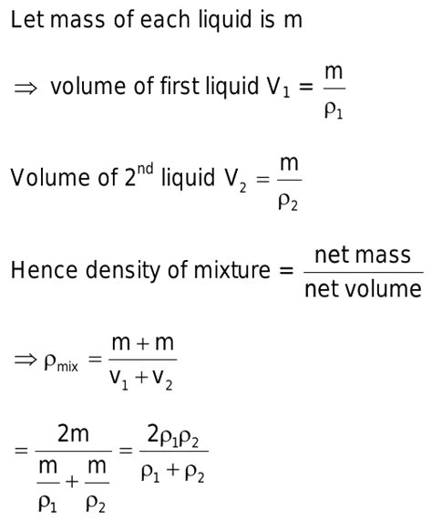 When Two Liquid Of Same Mass But Different Densities P And P Are