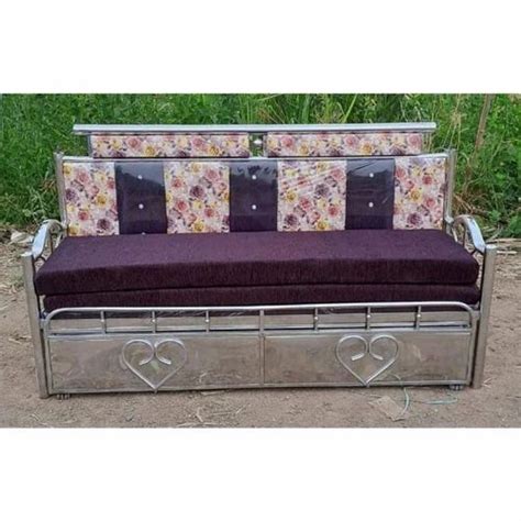 Standard Polished Stainless Steel Sofa Cum Bed For Home Size X