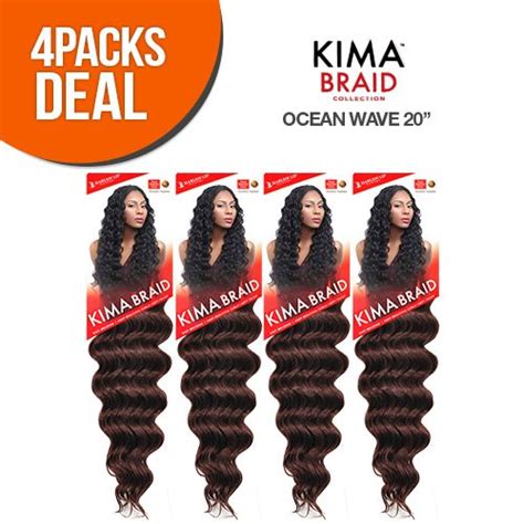 Multi Pack Harlem125 Synthetic Crochet Hair Kima Braid Ocean Wave 20 Ebay