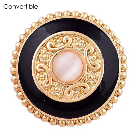 Elegant Rivca Inserts Convertible Magnetic Brooch Alloy Antique Scarf