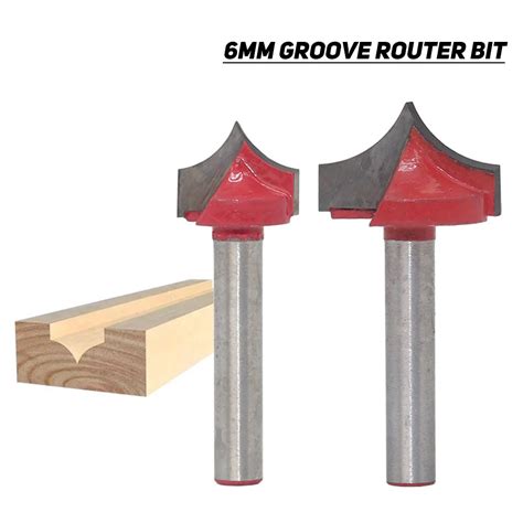 V Groove Router Bit 6mm Shank Carbide Tipped Cnc End Mill Woodwork