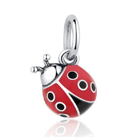 Silver Ladybug Charm Sterling Silver Ladybug Charm Lady Bug Etsy