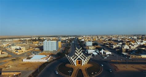 An aerial view of the streets of Buraidah city, Saudi Arabia - Qassim ...