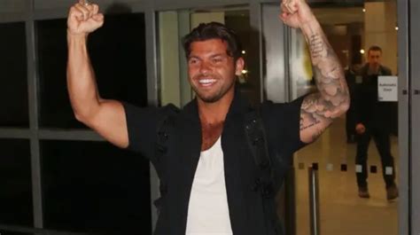 Love Islands Jake Cornish Is All Smiles As He Arrives In Uk After