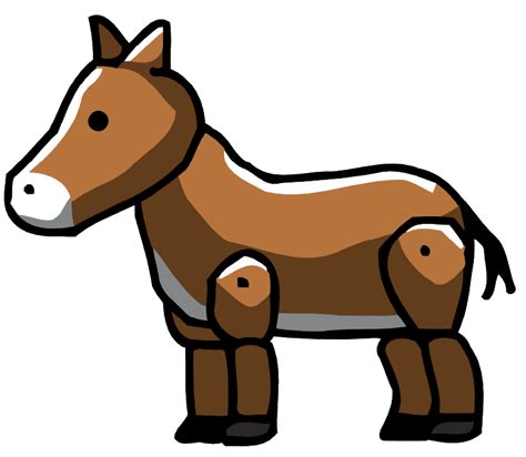 Burro Scribblenauts Png Transparente Stickpng