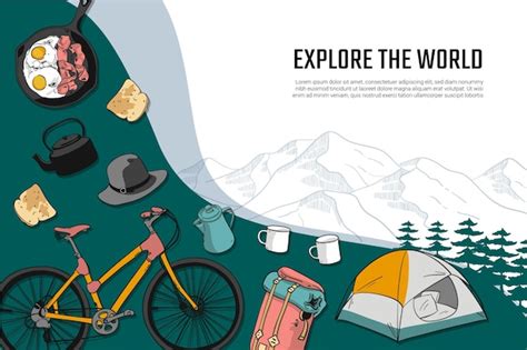 Free Vector Hand Drawn Style Adventure Background