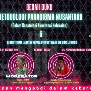 Bedah Buku Metodologi Paradigma Nusantara Dalam Konstelasi Akuntasi