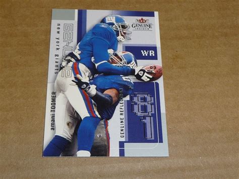 Fleer Genuine Amani Toomer Genuine Reflection Giants M Ebay