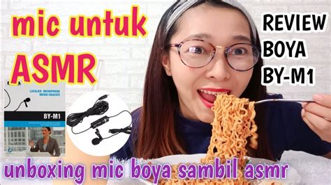 UNBOXING AND REVIEW MIC UNTUK ASMR MIC BOYA BY M1 Asmr Mie Sedaap