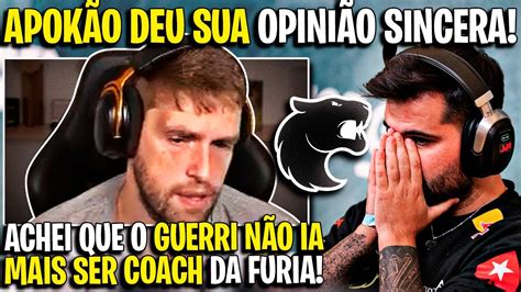 APOKÃO DEU OPINIÃO SINCERA SOBRE GUERRI AINDA SER O COACH DA FURIA