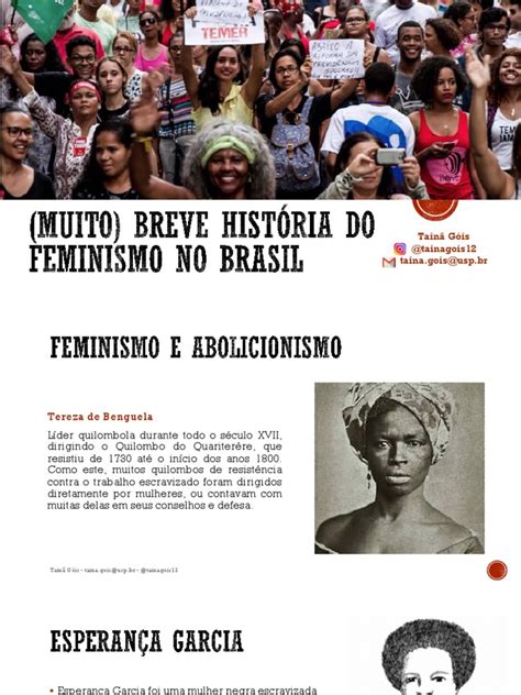 Muito Breve Historia Do Feminismo No Brasil Pdf Feminismo