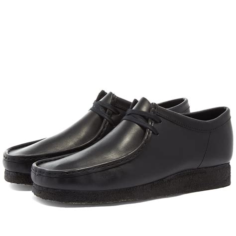 Clarks Originals Wallabee Black Leather End Au