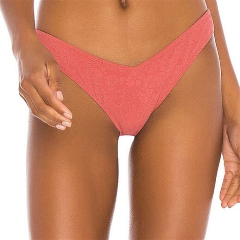 Tori Praver Spencer High Leg Cheeky Bikini Bottoms Bl Gem