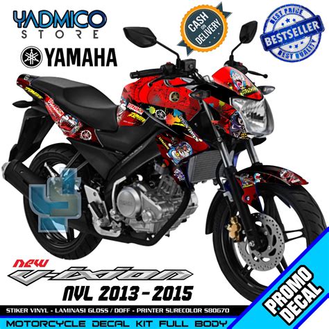 Jual Decal Vixion Nvl Full Body Stiker Motor Vixion New Lightning