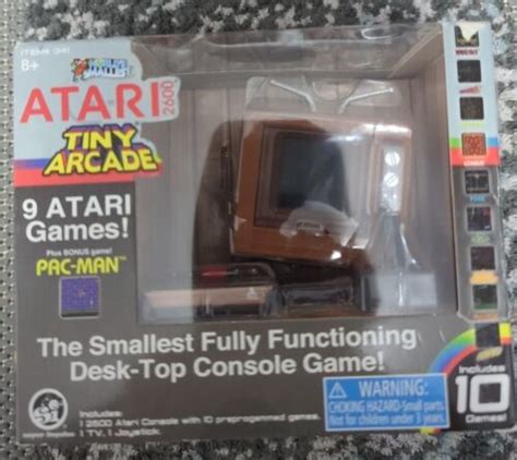 Worlds Smallest Atari Tiny Arcade Includes Games Mini Pac Man