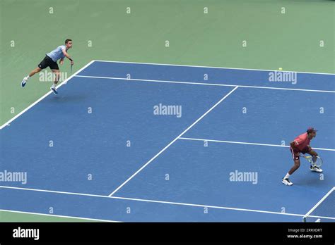 Joe Salisbury Of United Kingdom And Rajeev Ram Of Usa In Action During