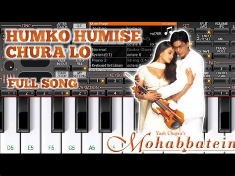 Mohabbatein Humko Humise Chura Lo Moblie Piano Cover Violin Tune