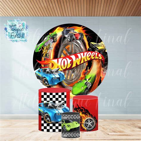 Kit Painel Sublimado Capa De Cilindro Hot Wheels Elo
