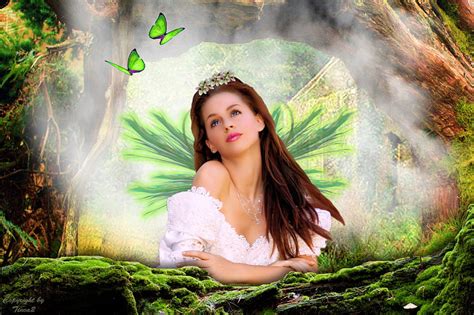 2k Free Download ~pretty Of The Angel Forest~ Rocks Pretty Dress Grass Charm Bonito