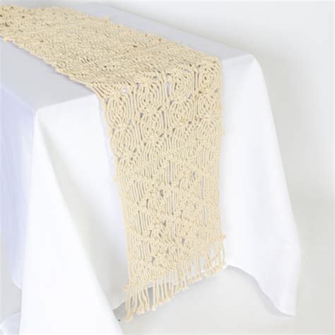 Macrame Table Runners Elderberry Event Hire