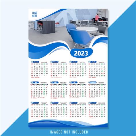 Premium Vector Twelve Month One Page Indonesian Calendar Hijri