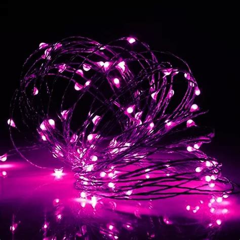 Fio De Fada Led Decoração Cordão De Luz 5 Metros Rosa MercadoLivre