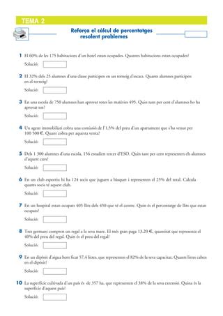 Refor C Lcul Percentatges Pdf