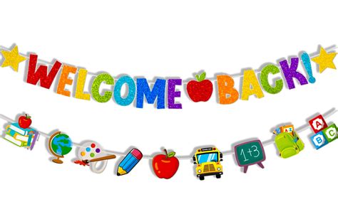 Buy Back To School Banner Welcome Classroom Banner For First Day Of