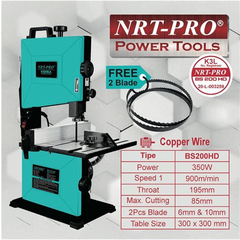 Jual BANDSAW GERGAJI PITA NRT PRO Tipe BS 200HD Mesin Potong Tulang 8