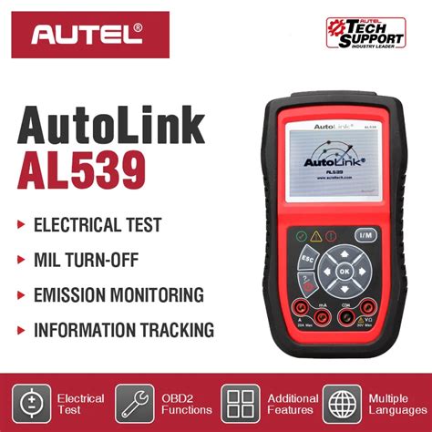 Autel Autolink Al Obdii Can Scan Tool Electrical Test Tool Code