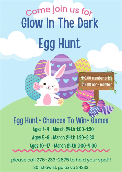 Glow In The Dark Egg Hunt Galax Gymnastics Center