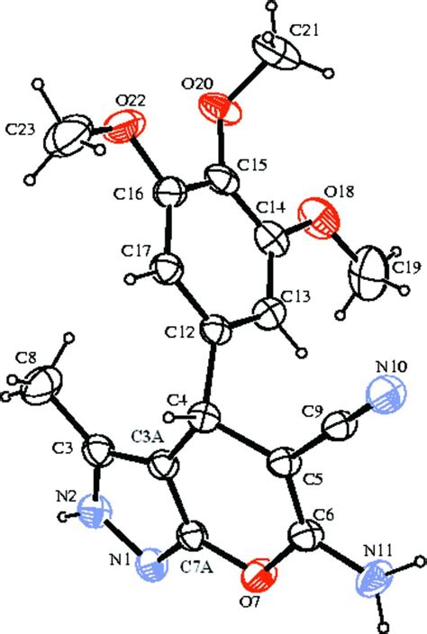 Ortep View Of The Molecule With The Atom Labeling Scheme The