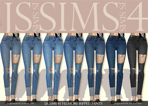 The Sims Best Ripped Jeans Cc For Guys Girls Fandomspot