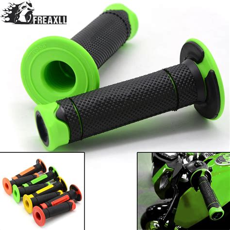 7/8" 22mm Motorcycle Rubber Hand Grips Handle Gel Dirt Pit bike Motocross Handlebar Grips For ...