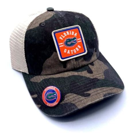 Florida Gators Hat Uf Camo Mesh Trucker Ncaa Football Team Logo New Cap