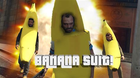 Gta V Banana Suit Montage Gta V Banana Suit Mod Youtube