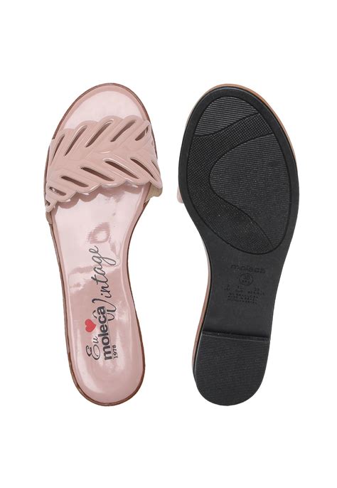 Rasteira Moleca Lasercut Nude Compre Agora Dafiti Brasil