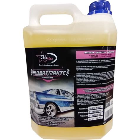 Aromatizante Odorizante Cheirinho Liquido Carro Novo Litros Ortemax