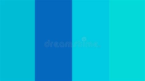 Color Palette Shades Of Blue Stock Illustration Illustration Of