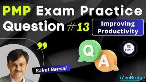 PMP Exam Practice Question And Answer 13 Improving Productivity YouTube