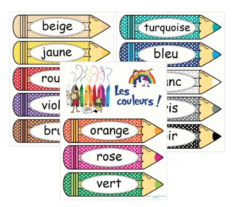 Les crayons de couleur en français – L'Indispensable