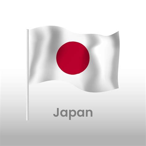 Premium Vector National Flag Of Japan