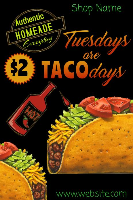 Copy Of Taco Tuesday Poster Modelo Postermywall